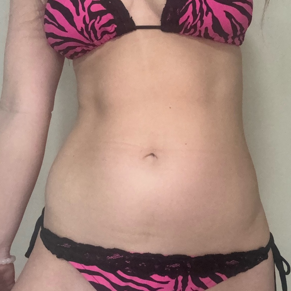 Pink Zebra Print Bikini